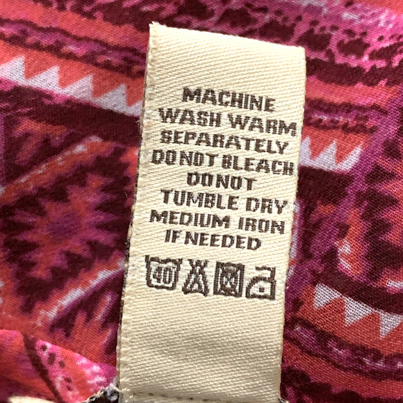 Bit & Bridle Fringe Kimono Cardigan Plus One Size Aztec Fuchsia Burgundy Boho - Picture 8 of 8